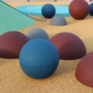 Balansboll i EPDM-gummi, Ø350 mm - bild 2