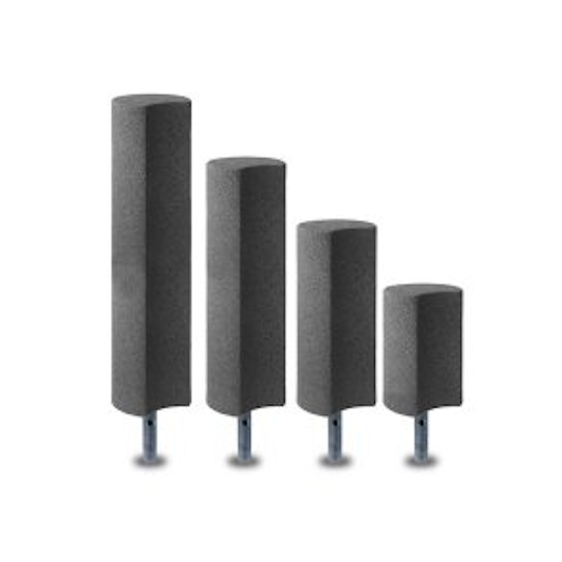 Palisad i återvunnet gummi, Ø250 x 600 mm, inkl. markankare - 3 färger - bild 3