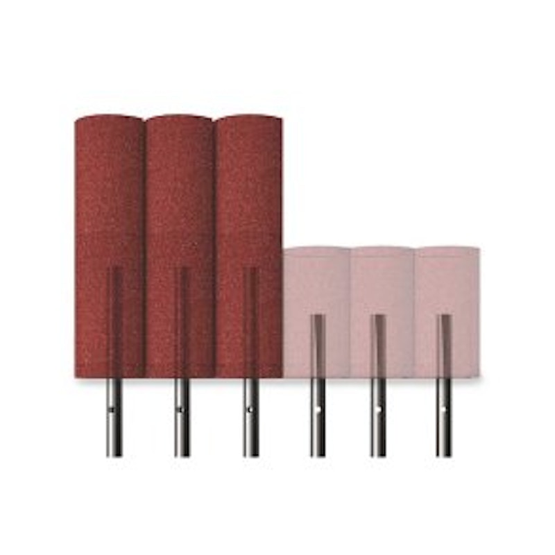 Palisad i återvunnet gummi, Ø250 x 600 mm, inkl. markankare - 3 färger - bild 4