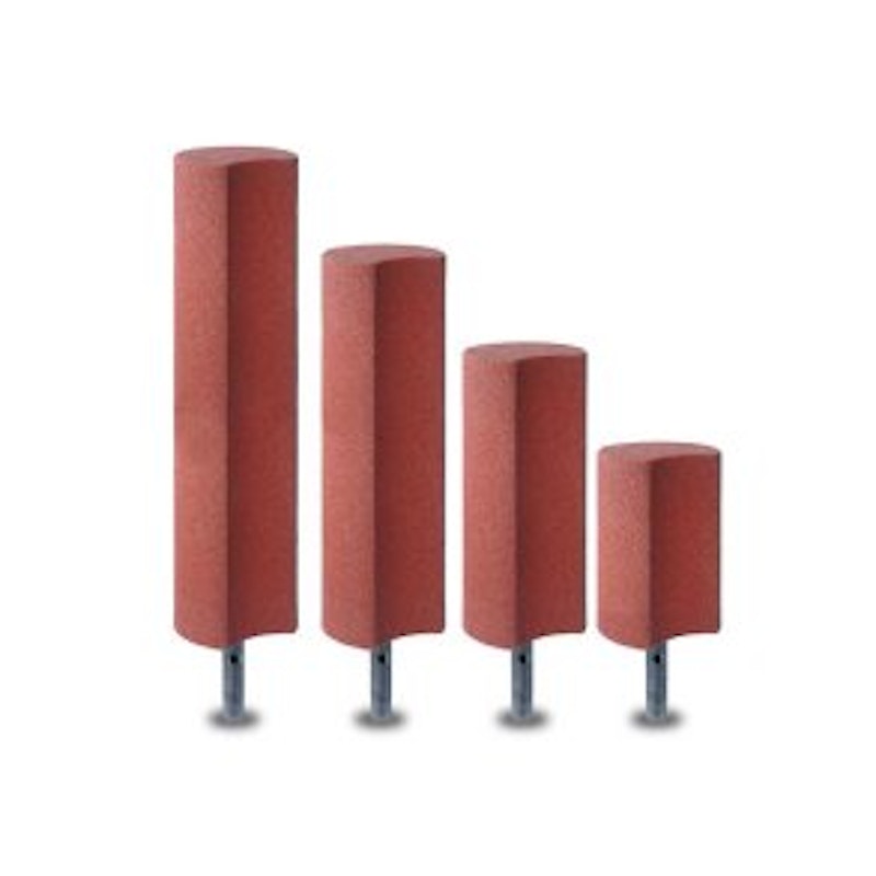 Palisad i återvunnet gummi, Ø250 x 600 mm, inkl. markankare - 3 färger - bild 5