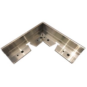 Alumax färdigt hörn, 200 x 200 mm, H 25 mm