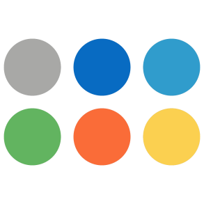 2D EPDM figur - Cirkel 30 cm, UV-färger
