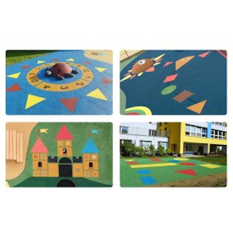 2D EPDM Figur - Triangel 21 cm Standardfärger - bild 3