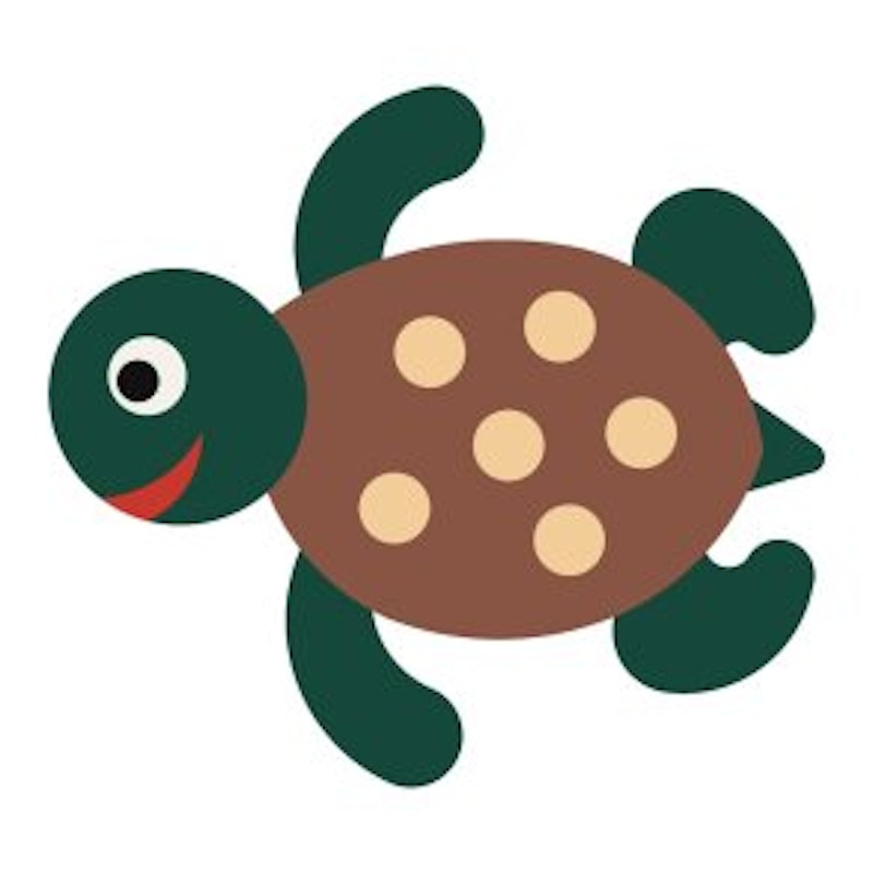 2D EPDM Figur - Sköldpadda nr 1