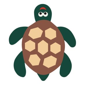 2D EPDM Figur - Sköldpadda nr 2