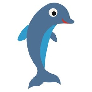 2D EPDM Figur - Delfin - bild 1