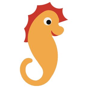 2D EPDM Figur - Sjöhäst