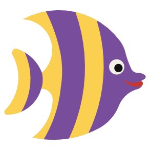 2D EPDM Figur - Fisk nr. 5