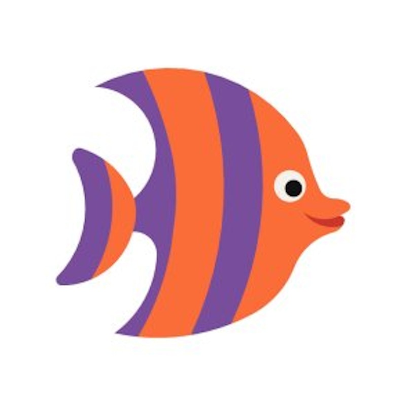 2D EPDM Figur - Fisk nr. 5 Baby