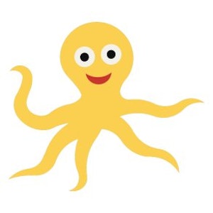 2D EPDM Figur - Bläckfisk - bild 1