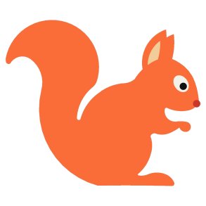 2D EPDM Figur - Ekorre