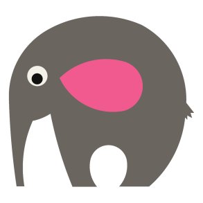 2D EPDM Figur - Elefant