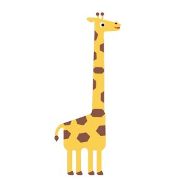 2D EPDM Figur - Giraff, hona