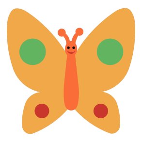 2D EPDM Figur - Fjäril