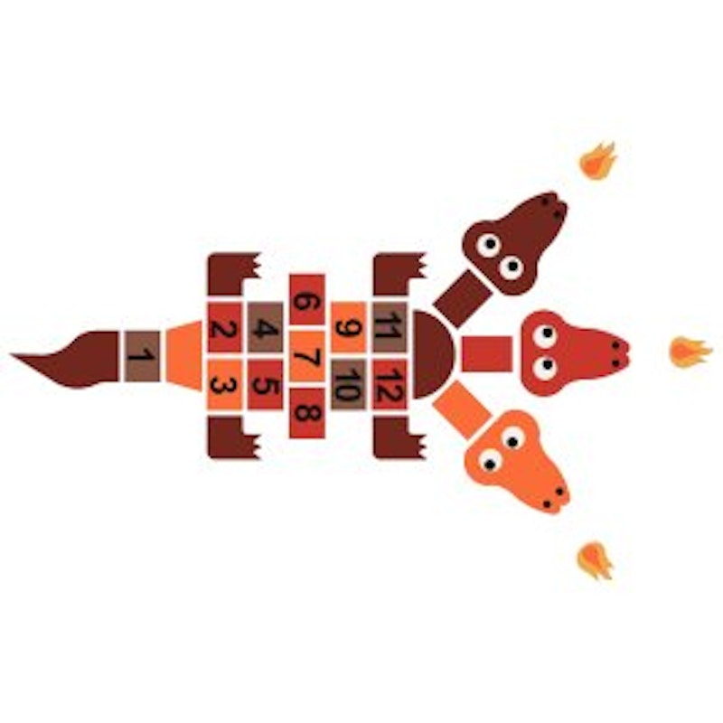 2D EPDM Figur - Hoppruta, drake A