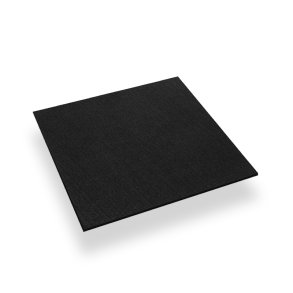 Bonkers XL fitnessplatta, 1000 x 1000 mm, 15 mm, SVART