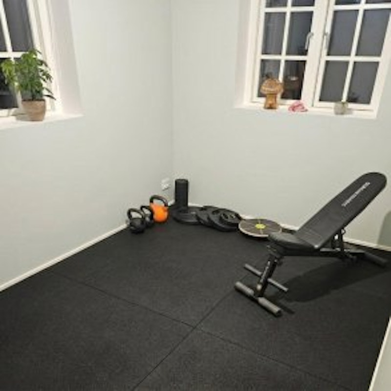 Bonkers XL fitnessplatta, 1000 x 1000 mm, 15 mm, SVART - bild 3