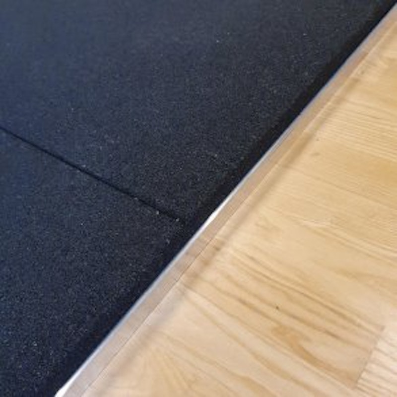 Bonkers XL fitnessplatta, 1000 x 1000 mm, 15 mm, SVART - bild 5