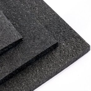 Svart Comfort golv, 6 mm, 1,25 x 10 meter