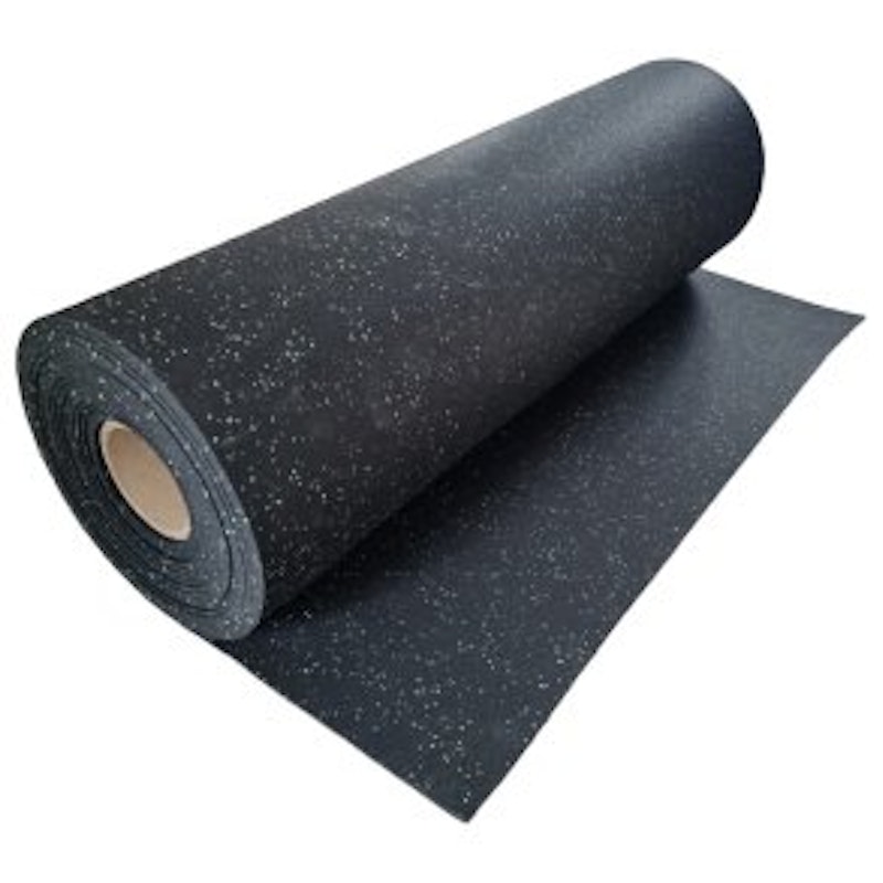 Comfort gummigolv, 6 mm Svart+15% grå, 1,25 x 10 meter - bild 4