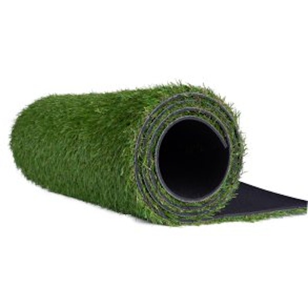 Gummiplatta med konstgräs, 6 mm, 1,2 x 5 meter, 6 m²