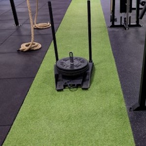 Gummiplatta med konstgräs, 6 mm, 1,2 x 5 meter, 6 m² - bild 2