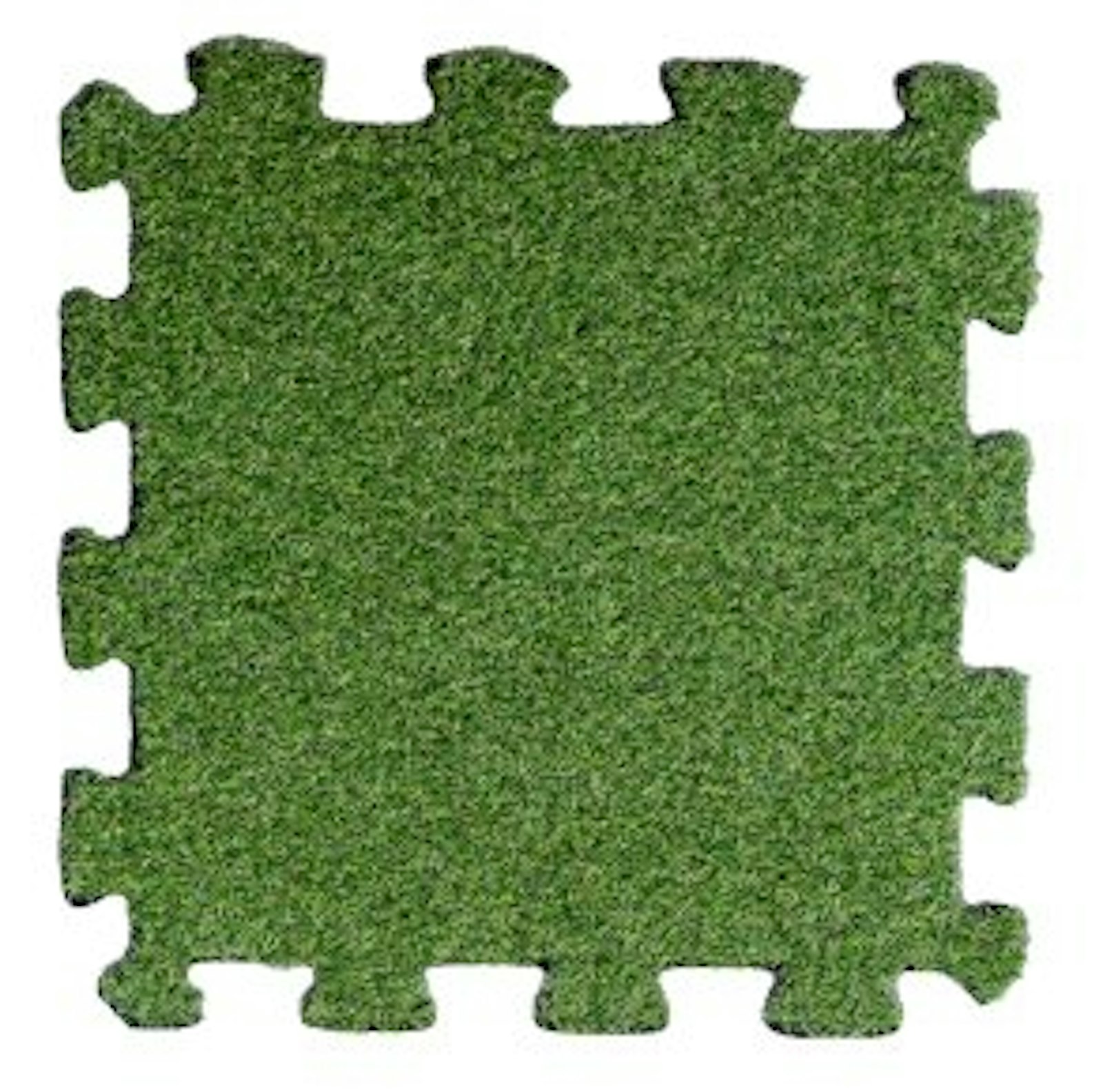 Gummiplatta med konstgräs, 8 mm tjock, 60 x 60 cm