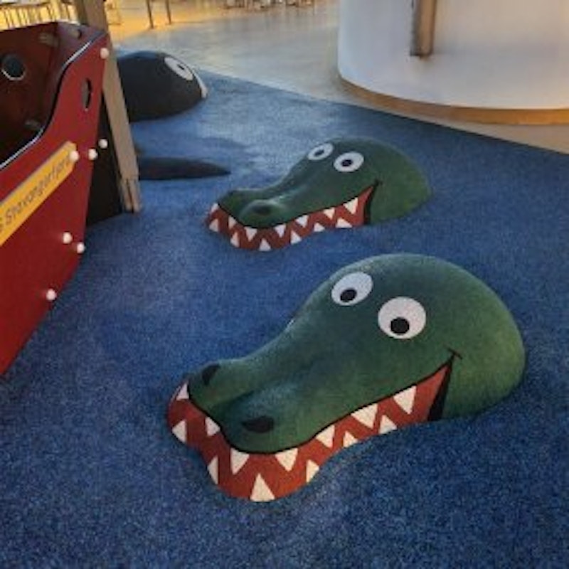 3D EPDM Figur - Krokodil, huvud - bild 3