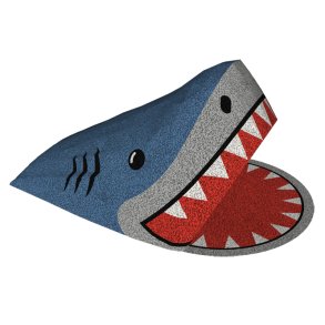 3D EPDM Figur - Haj, UV-färger, set med 2 delar
