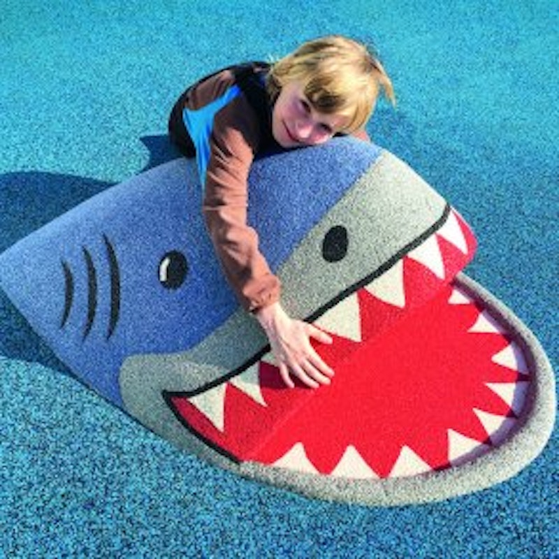 3D EPDM Figur - Haj, UV-färger, set med 2 delar - bild 2