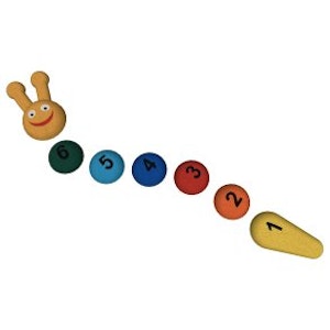3D EPDM Figur - Fjärilslarv (tal fra 1-6) - bild 1