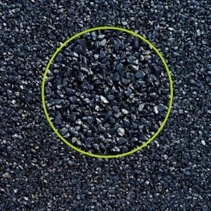 Elena - svart krossad marmor 1,8-3 mm - 25 kg säck - bild 2