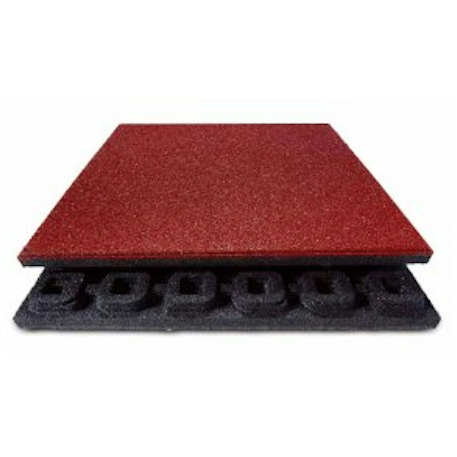 Gummiplatta 100 mm (40+60mm), 503 x 1006 mm, fallhöjd 270 cm