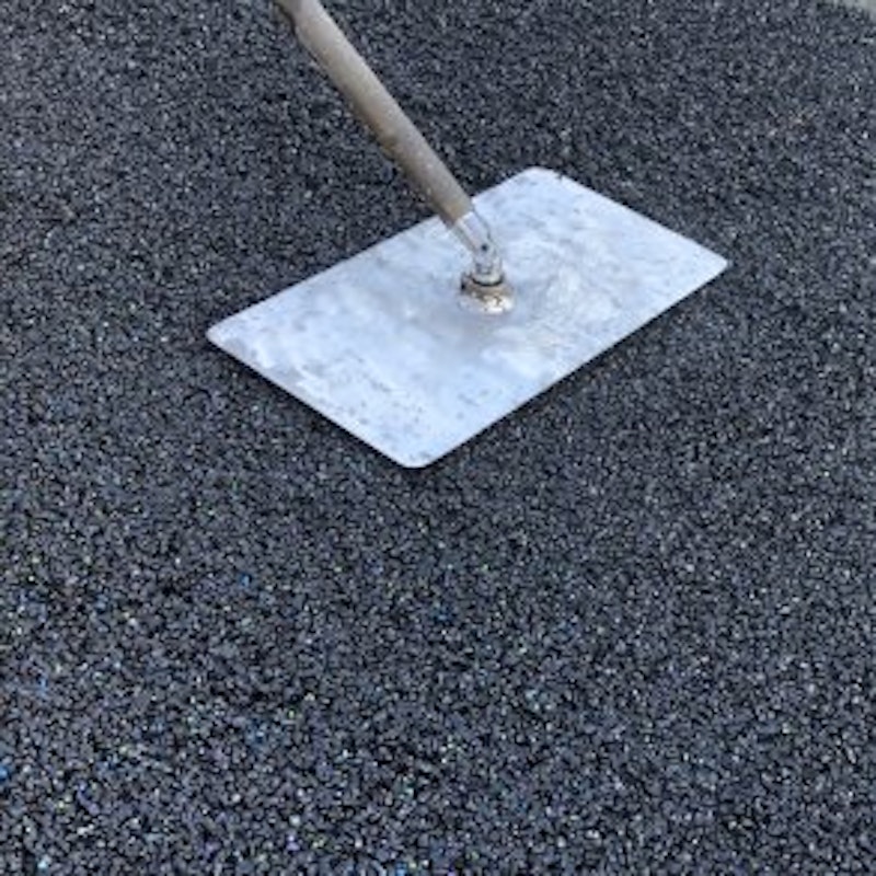 Stöpt gummigolv, 9 m²