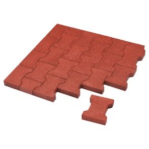 DOG BONE gummiplatta, 200 x 165 x 43 mm - bild 1