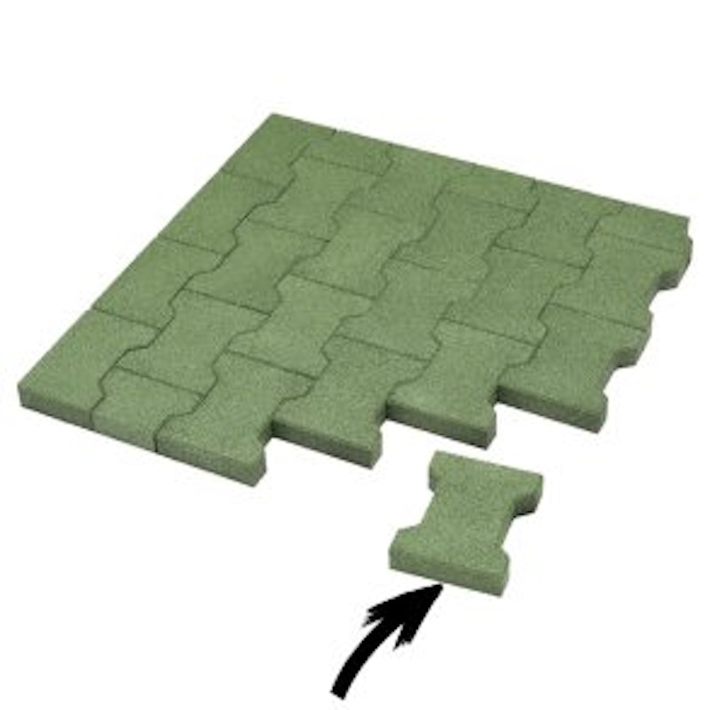 DOG BONE gummiplatta, 200 x 165 x 43 mm - bild 7