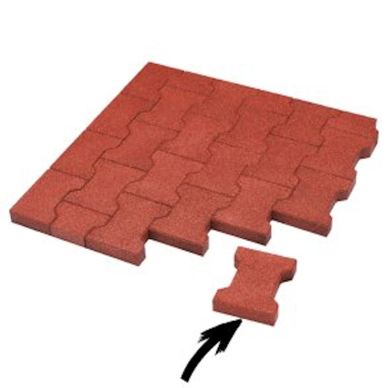 DOG BONE gummiplatta, 200 x 165 x 43 mm - bild 8