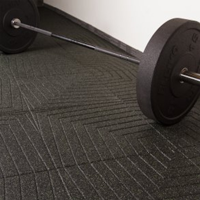 Bonkers fitnessplatta, 503 x 503 mm, 15 mm, SVART - bild 2