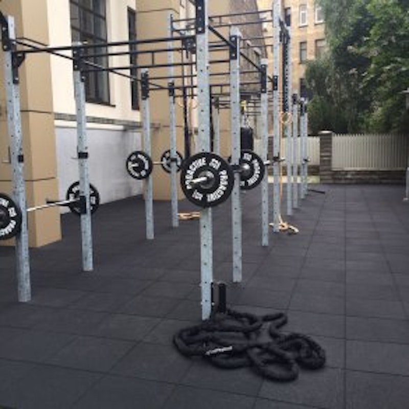 Bonkers fitnessplatta, 503 x 503 mm, 15 mm, SVART - bild 3