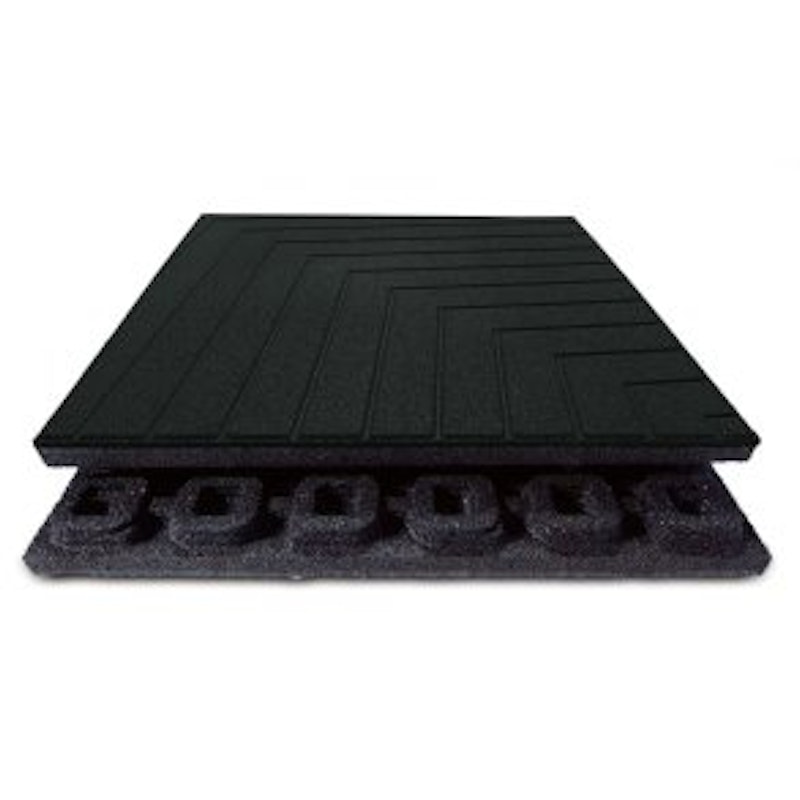 Bonkers fitnessplatta, 503 x 503 mm, 15 mm, SVART - bild 4