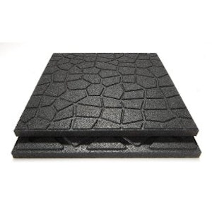 Bonkers fitnessplatta, 503 x 503 mm, 25 mm, SVART - bild 7