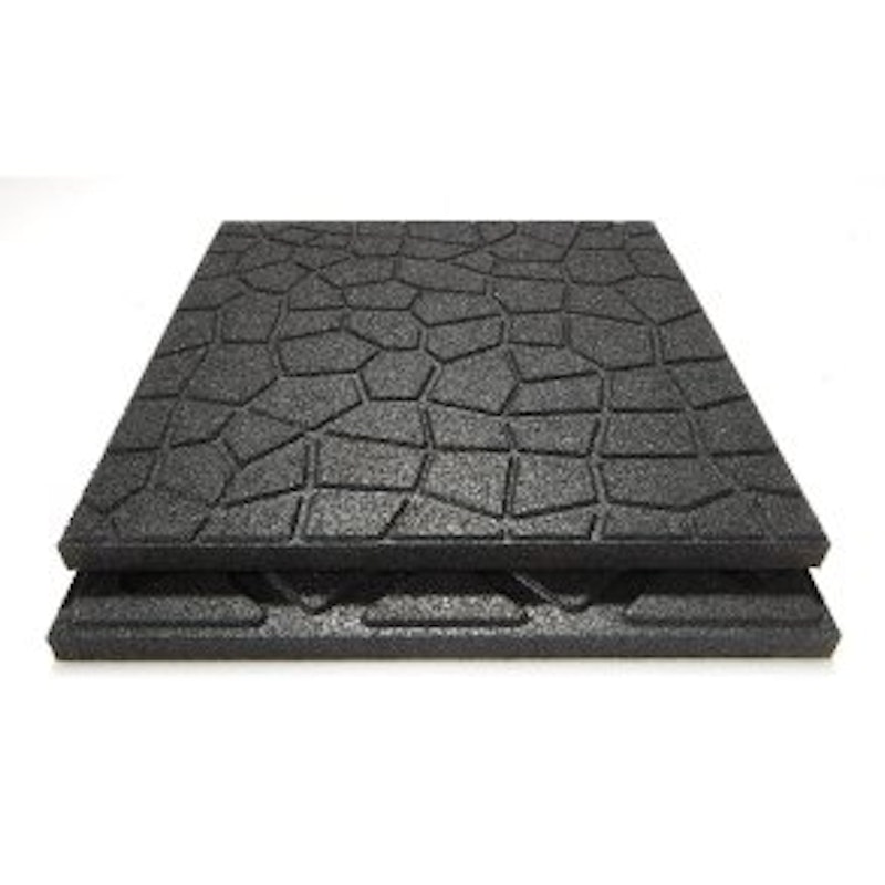 Bonkers fitnessplatta, 503 x 503 mm, 15 mm, SVART - bild 7