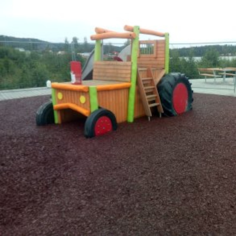 Gummibark, fallskydd, 10 kg-påsar - BLÅ - bild 3