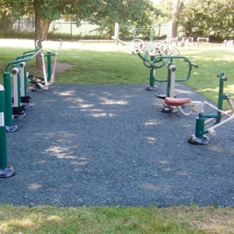 Gummibark, fallskydd, 10 kg-påsar - BLÅ - bild 4