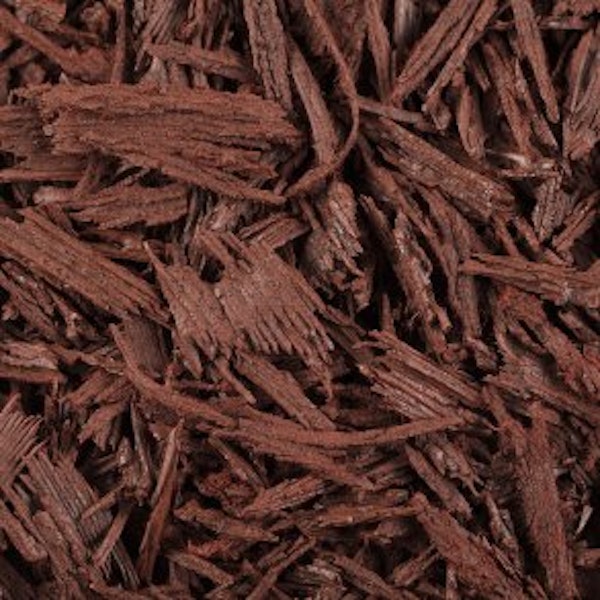 Gummibark, fallskydd, 10 kg-påsar - RÖD