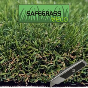 KARLA ECO Safegrass, konstgräs, rulle skuren, bredd 2 m