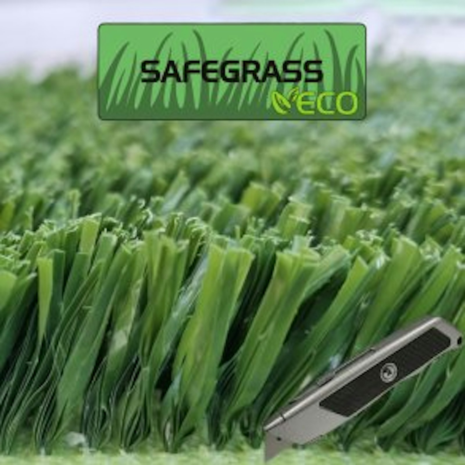 PLAYGRASS ECO Safegrass, konstgräs, rulle skuren, bredd 4 m - Rulle skuren
