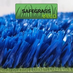 PLAYGRASS ECO Safegrass BLÅ, konstgräs, 60 m² rulle, bredd 2 m - bild 1