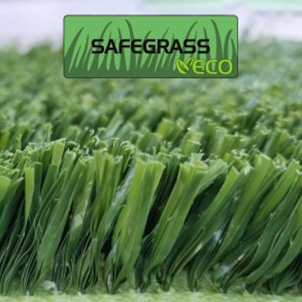 PLAYGRASS ECO Safegrass, konstgräs, 120 m² rulle, bredd 4 m