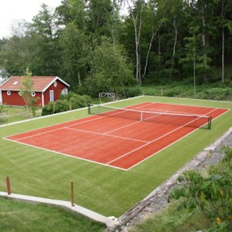 TENNIS-KIT med 18 mm konstgräs - 36 x 18 m, totalt 648 m²